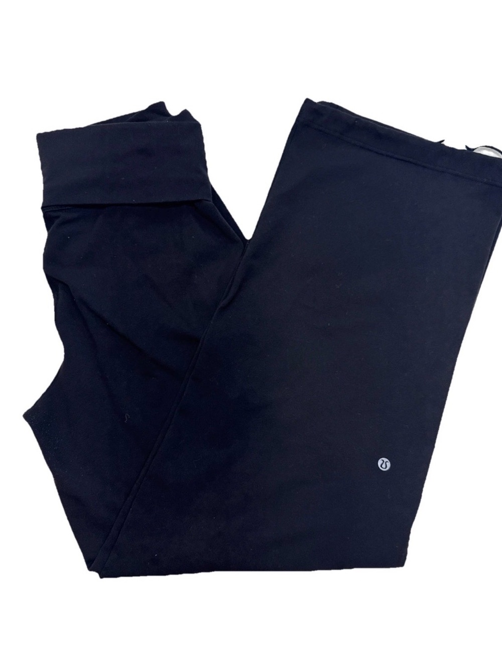 lululemon wide leg fold over yoga pants 8